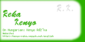 reka kenyo business card